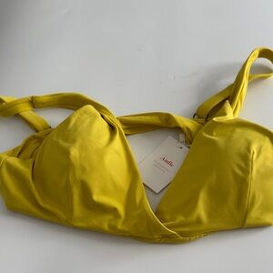 Andie Bright Yellow Molded Bikini Top